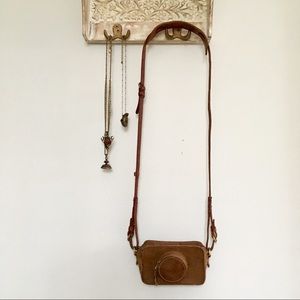 Madewell leather camera crossbody bag RARE